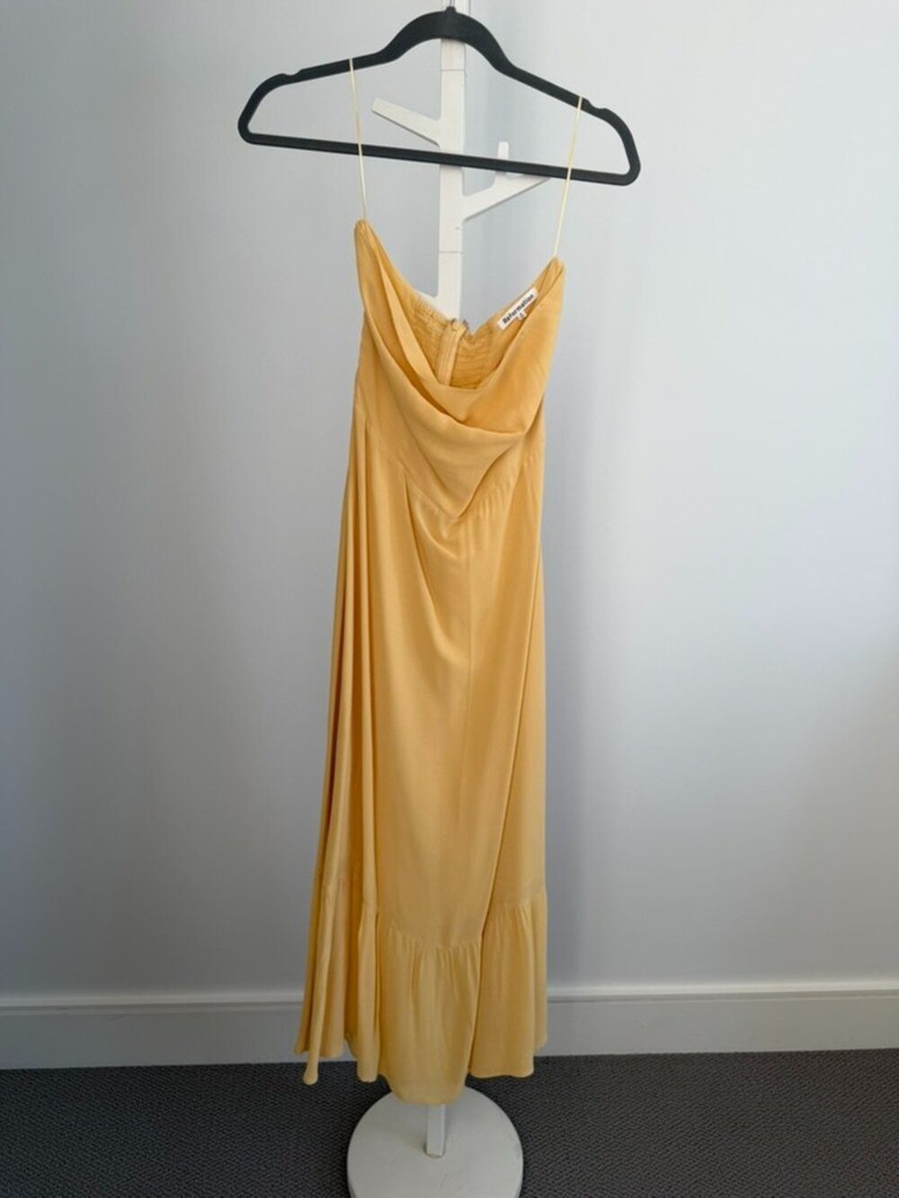 Reformation - Yellow Maxi Dress, Strapless, Size 6